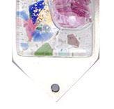 Fused Glass Mezuzah Case with Wedding Glass Tube