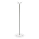 Freestanding Metal Coat Rack with 8 Hooks – White