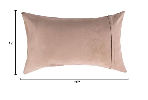 Cowhide Throw Pillows – Brown & White, 12" x 20" (Set of 2)
