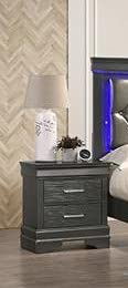 Contemporary Dark Grey Queen Bedroom Set 5-Piece