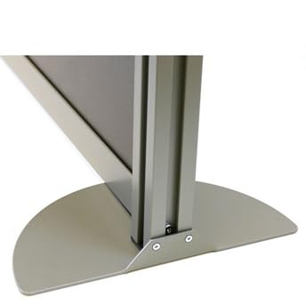 Modern Office Partition Panel – Laminate & Polycarbonate Room Divider 76"H x 96"W
