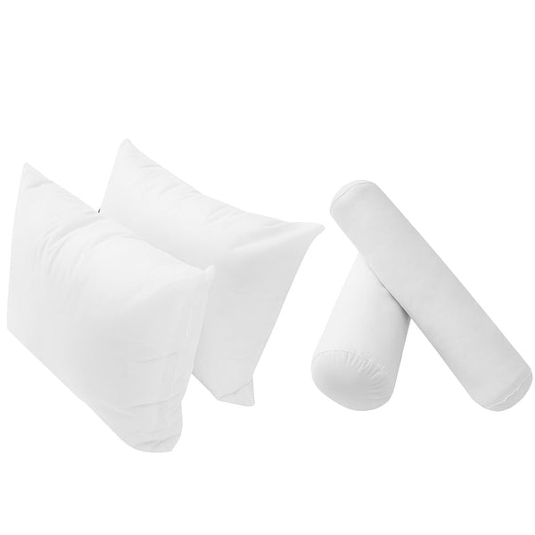 Outdoor Indoor Daybed Pillow & Bolster Cushion Insert Set