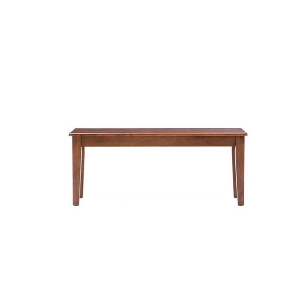Shaker Backless Dining Bench – Rubberwood, Walnut Finish