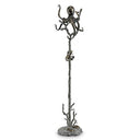 Cast Aluminum Octopus Coat Rack – 68" Tall Entryway Sculpture