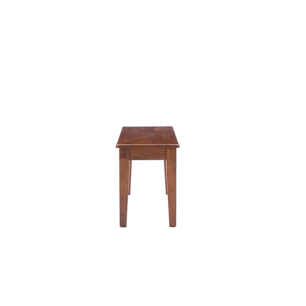 Shaker Backless Dining Bench – Rubberwood, Walnut Finish