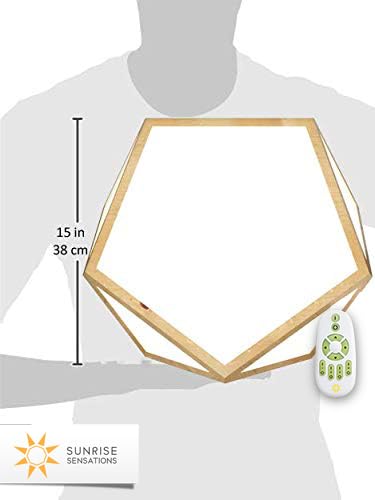 DayBright Light Therapy Lamp Full Spectrum, 10,000 LUX, UV-Free, Full Size, Adjustable, Happy Sun Lamp, Sunlight Lamp for Daylight Feelings - Crafted from Solid Wood