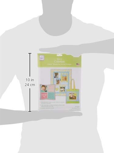 Colorfast Inkjet Printable Cotton Fabric Sheets 8.5x11