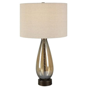 Baltic Dark Amber Glass Table Lamp
