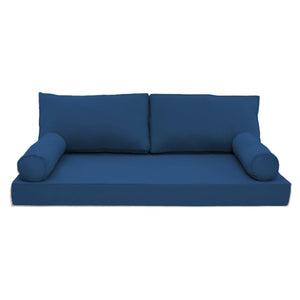 Twin Outdoor Daybed Cushion Cover Set with Bolster & Back Pillow Slipcovers