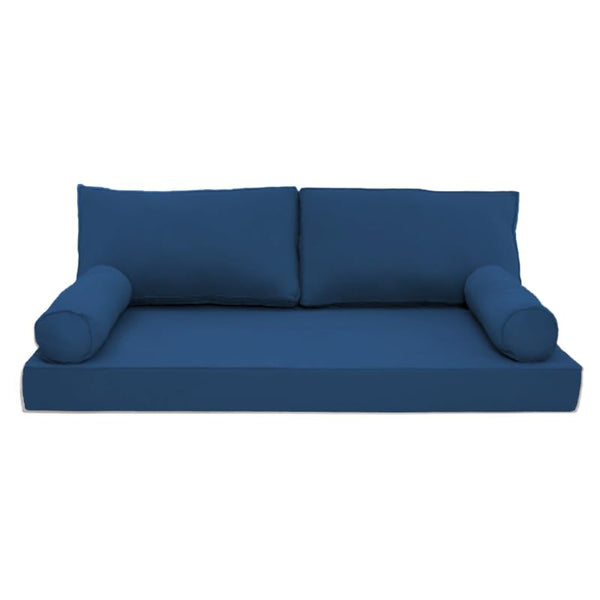 Twin Outdoor Daybed Cushion Cover Set with Bolster & Back Pillow Slipcovers