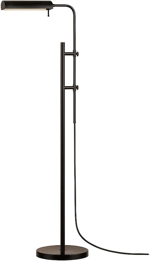 Adjustable Pharmacy Floor Lamp with Swing Arm – 10W LED