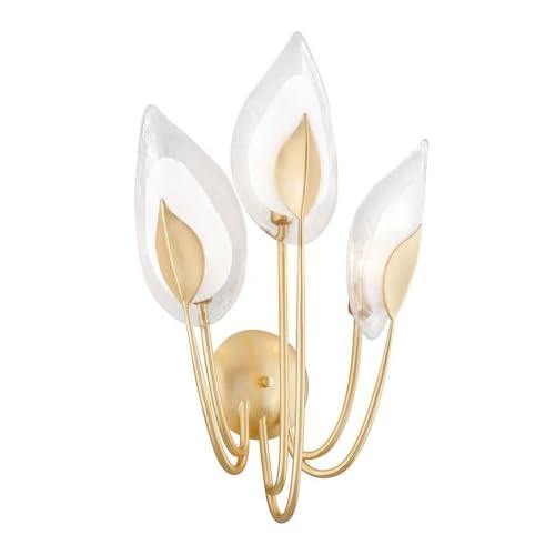 3-Light Wall Sconce with Clear Glass