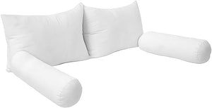 Outdoor Indoor Daybed Pillow & Bolster Cushion Insert Set