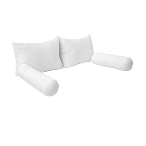 Outdoor Indoor Daybed Pillow & Bolster Cushion Insert Set