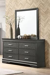 Contemporary Dark Grey Queen Bedroom Set 5-Piece