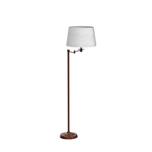 Bronze Swing Arm LED Floor Lamp