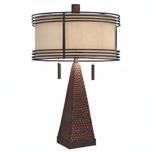 Industrial Farmhouse Table Lamps Set of 2 with USB Port