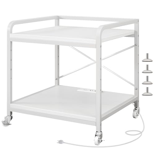 Under Desk Printer Stand with Power Outlet
