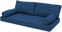 Twin Outdoor Daybed Cushion Cover Set with Bolster & Back Pillow Slipcovers