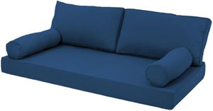 Twin Outdoor Daybed Cushion Cover Set with Bolster & Back Pillow Slipcovers