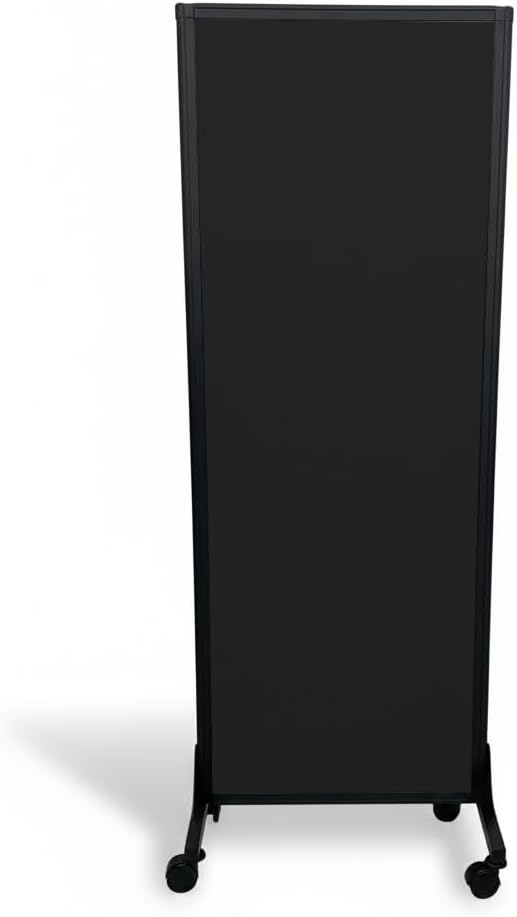 5-Panel Folding Room Divider with Locking Wheels