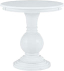 Round Pedestal Accent Table with Stepped Base