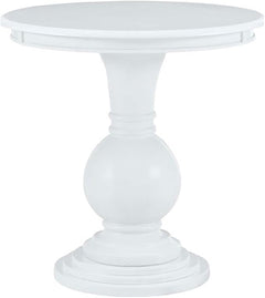 Round Pedestal Accent Table with Stepped Base