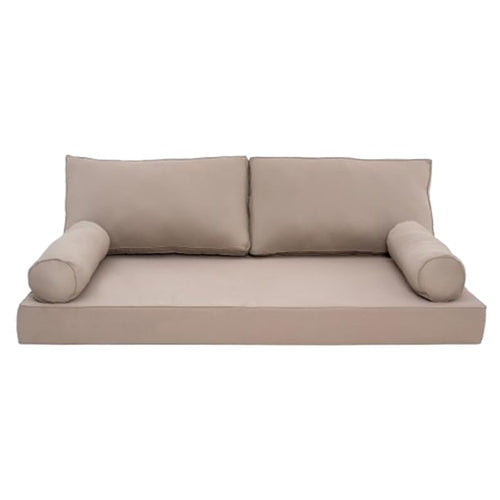 Twin Outdoor Daybed Cushion Cover Set with Bolster & Back Pillow Slipcovers