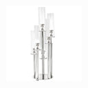 33-Inch Clear 7-Arm Glass Candelabra Candle Holder