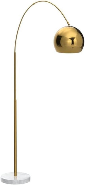 Arc Floor Lamp with Marble Base and Globe Shade
