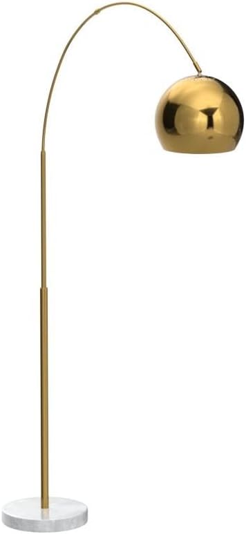 Arc Floor Lamp with Marble Base and Globe Shade