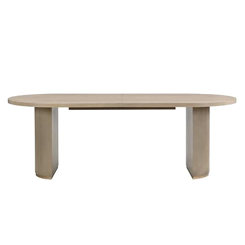 Oval Pedestal Dining Table for 6