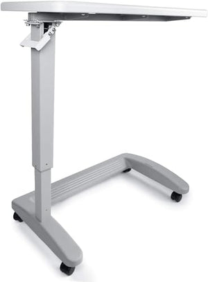 Pneumatic Adjustable Overbed Table with Wheels