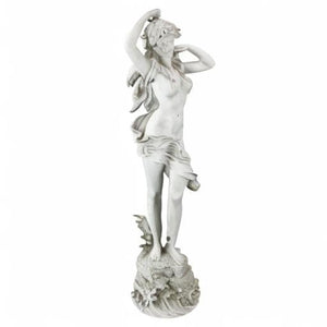 Spring Awakening Woman Garden Statue – 40" Tall Cast Stone Resin