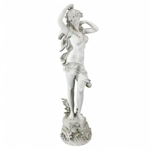 Spring Awakening Woman Garden Statue – 40" Tall Cast Stone Resin
