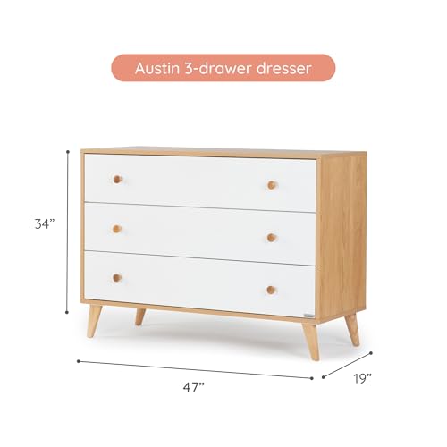 3-Drawer Kids Dresser with Anti-Tip Safety & Ball-Bearing Glides