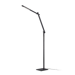 Adjustable Swing Arm LED Floor Lamp with Touch Dimming