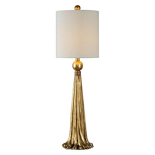 Antiqued Gold Resin Table Lamp