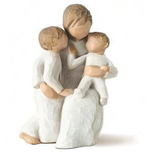 Hand-Painted Resin Mother & Child Figurine