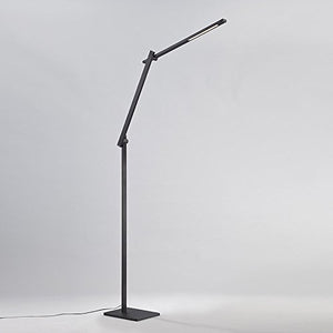 Adjustable Swing Arm LED Floor Lamp with Touch Dimming