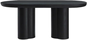 Modway EEI-6764-WHI Caspian 72" Oval Concrete Dining Table, White