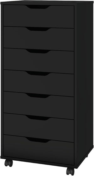 7-Drawer Mobile File Cabinet with Wheels
