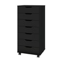 7-Drawer Mobile File Cabinet with Locking Wheels