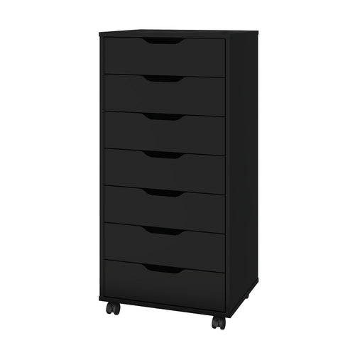 7-Drawer Mobile File Cabinet with Locking Wheels