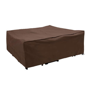 Oversized Patio Furniture Cover – 120"L x 90"W x 40"H, Brown