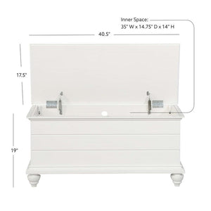 White Cedar Chest with Cedar-Lined Storage