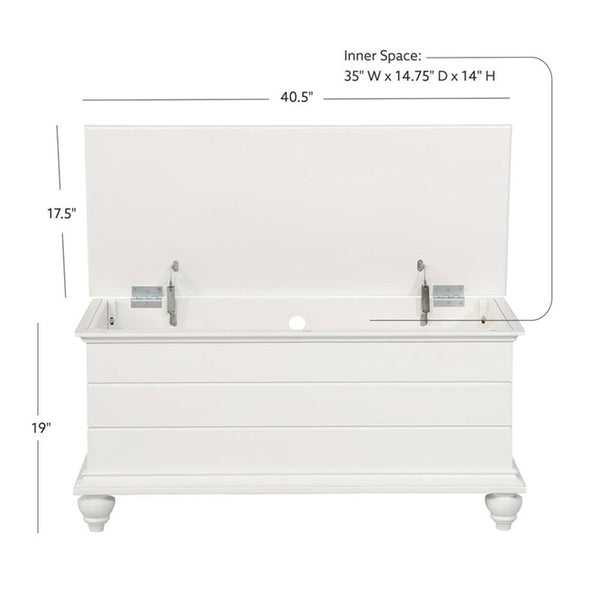 White Cedar Chest with Cedar-Lined Storage