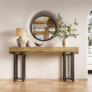 63-Inch Industrial Console Table