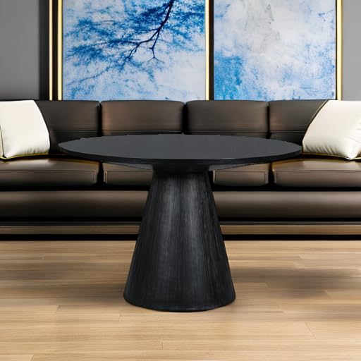Round Dining Table – Retro Wooden, Seats 4