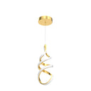 Brushed Gold LED Pendant Light – Dimmable, 3-Color Temperature